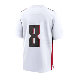 Maillots de football américain personnalisés à manches courtes respirant 100% polyester Service OEM - Product Image 2