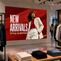 Mur vidéo LED intérieur P5 HD 3840Hz, affichage numérique couleur pleine résolution avec service frontal et raccordement sans soudure pour salles d'exposition de marques