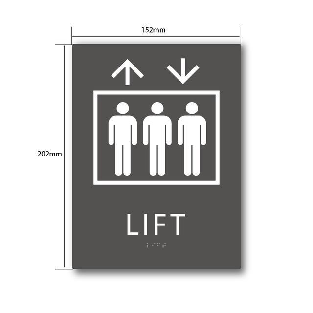 Hospital  Braille Sense Signs Hospital Elevator ADA Signage Braille Indicators Tactile Signs for Elevator