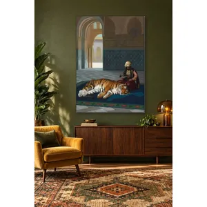 Impression sur toile Fida Grme Tigre et son garde - Product Image 2