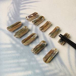 Soporte para palillos en forma rectangular, posavasos personalizado para mesa, concha de perla, Concha, hecho en Vietnam - Product Image 2