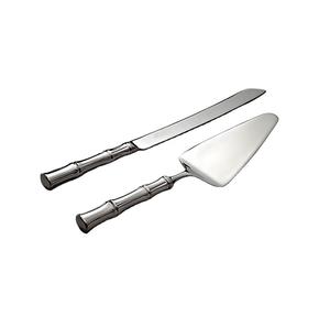 การออกแบบใหม่ล่าสุดมีดตัดเค้กโลหะและภาชนะเสิร์ฟชุดมีดตัดเค้กโลหะและเสิร์ฟขายส่งผู้ส่งออก - Product Image 1