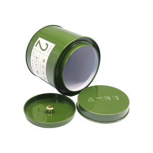 กระป๋องชาเดลี่เพียว 75 กรัม ทรงกระบอก ผิวด้าน ฝาเกลียว พิมพ์ออฟเซ็ต สีเขียว - Product Image 2
