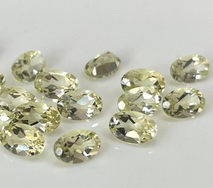 เลมอนควอตซ์ธรรมชาติ รูปไข่ 6x8 มม. เจียระไนเหลี่ยม คุณภาพสูง - อัญมณีเลมอนควอตซ์ธรรมชาติคุณภาพสูง - Product Image 2