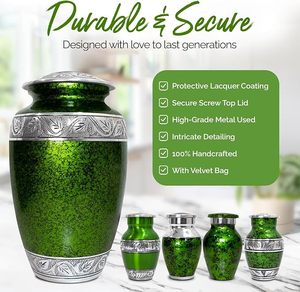 Handmade <b>Large</b> Adult Mosaic Aluminium Glass Cremation <b>Urn</b> Individual Tiles Hand Applied Unique Funerals Metal Funeral Supplies - Product Image 4