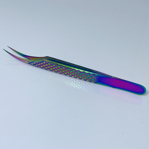 Pince à épiler pour faux cils en acier inoxydable de qualité fine droite et incurvée - Product Image 2