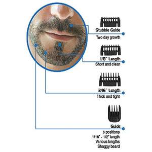 Tondeuse à barbe et moustache professionnelle rechargeable sans fil USB en acier inoxydable réglable pour barbier, usage domestique et camping-car - Product Image 3