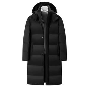 Manteau lourd à capuche rembourré Bouffant de créateur Surdimensionné Bulle Hiver Noir Personnalisé Hommes Brillant Doudoune avec Poche sur les Manches - Product Image 4