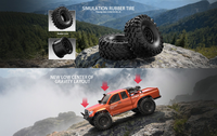 MJX H8E 1/8 4WD RC Crawler RTR avec moteur brushless sensored, ESC FOC 80A, essieux portiques à 2 vitesses, blocage de différentiel avant et arrière, et liaison Watt pour camion