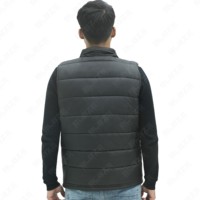 2025 nouveau Design hommes à capuche bouffant gilet mince polaire doublé fermeture éclair personnalisé en gros manteau veste