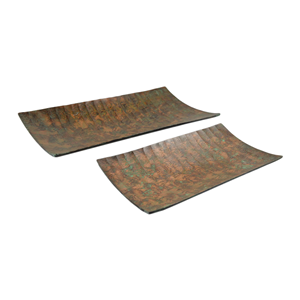 Plateau de service en métal, aluminium et fer de meilleure qualité pour fruits, aliments et plats sucrés, finition de haute qualité faite à la main - Product Image 1