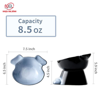 Gamelle anti-étouffement pour chiens, fabriquée au Vietnam, élégante, durable, en plastique écologique, colorée, pour voyage et usage intérieur, Nhi Binh