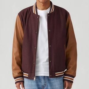 Vestes de baseball en cuir et laine vintage pour hommes, design personnalisé, hiver, vestes de haute qualité pour hommes - Product Image 2