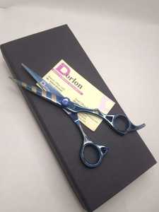 Ciseaux de rasoir de coiffeur Plasma bleu professionnel ciseaux de rasoir de coiffeur de coiffure en acier inoxydable au Pakistan avec Logo - Product Image 3