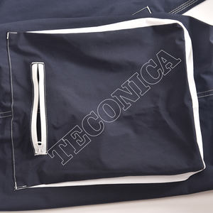 Pantalon de neige marine de vente chaude avec panneau blanc grandes poches cargo à glissière tissu coupe-vent imperméable et coupe ample - Product Image 5