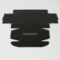 Boîte-cadeau kraft noire personnalisée et économique, expédition facile à assembler pour sous-vêtements pour le courrier et l'emballage des ongles