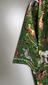 Kimono imprimé en coton pour femmes, peignoir Long en tricot, léger, doux, vêtements de nuit, col en v, décontracté, pour dames, nuisette-vert - Product Image 4