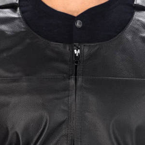 Men's Winter <b>Leather</b> Vest Windproof Outer Wear with Horn Button-Trusted Manufacturer for International Buyers OEM/ODM Services - Product Image 5