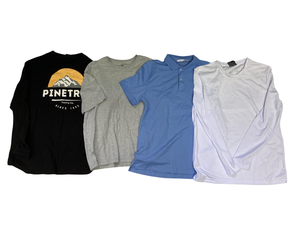 Vêtements usagés Chemises en coton pour hommes usagés Mélange de chemises à manches courtes et longues Tops en coton doux décontractés Styles, tailles et couleurs assortis - Product Image 6