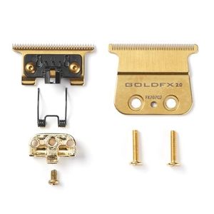 Lame de rechange en titane à dents profondes pour tondeuse à cheveux professionnelle sans fil, alimentation USB, lame en T dorée pour tondeuse électrique US - Product Image 2