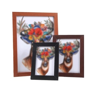 Cadre photo A4 en bois avec support pour 10x15cm,13x18cm,15x20cm,20x25cm,20x30cm,25x30cm, impression 30x40cm,40x50cm - Product Image 1