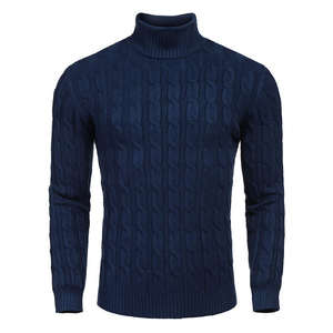 Luxury <b>Men's</b> <b>Turtleneck</b> <b>Sweater</b> Soft Winter Warm Pullover Long Casual Slim Fit Breathable Anti-Shrink Comfortable Long Sleeve - Product Image 2