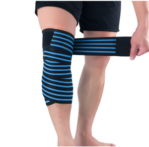 Bandes de genou pour la musculation et le fitness unisexe Misha Sports & Fitness, solides, élastiques, respirantes, durables et écologiques - Product Image 1