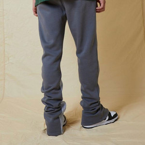 Alta calidad 100% algodón francés Terry Jogger pantalones de chándal apilados logotipo personalizado pantalones de chándal de algodón para hombres Joggers apilados - Product Image 3