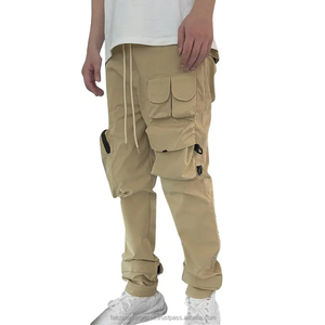 Nouveau style de pantalons cargo pour le printemps et l'été à la mode pantalons cargo de haute qualité avec logo personnalisé pantalons de jogging pour hommes lavés - Product Image 2