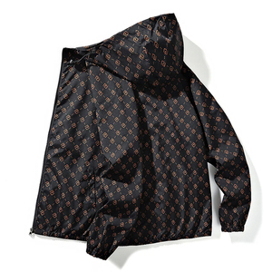 Blouson Bomber Décontracté en Toile pour Homme, Col Montant, Service OEM Logo Personnalisé, Vente en Gros, Grandes Tailles, à Capuche, Écologique et Respirant - Product Image 1
