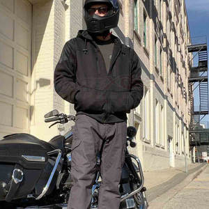 Sudadera con Capucha de Forro Polar para Motociclismo, Diseño 2025, Impermeable, con Certificación CE, Acolchada, de Alta Calidad, Talla XL, con Estampado de Equipo - Product Image 3