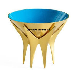 Blue And Gold Finished <b>Chocolate</b> Bowl Attractive Design Handmade Sweet Bowl Classic Stylish <b>Fancy</b> New <b>Chocolate</b> Bowl - Product Image 1