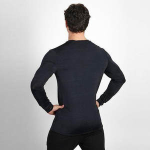 เสื้อยืดเล่นกีฬาของผู้ชายเสื้อยืดเล่นยิมเล่นกีฬาเข้ารูปผ้าสแปนเด็กซ์พิมพ์โลโก้ได้ตามต้องการสำหรับฤดูร้อน2023 - Product Image 6