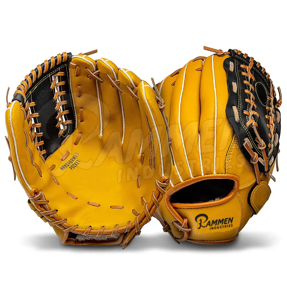 2024 profesyonel özel spor giyim erkekler beyzbol eldivenleri yeni tasarım eğitimi 100% orijinal deri beyzbol eldivenleri