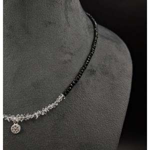 Collar de Espinela Negra y Cristal Herkimer - Product Image 3