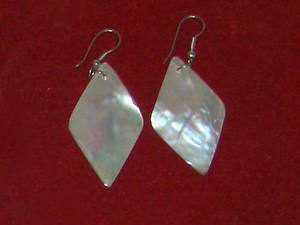 Pendientes de Concha de Nácar con Acero Inoxidable, Joyería de Concha Marina, Pendientes de Concha Blanca para Mujer - Product Image 5