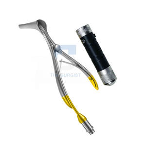 Stainless Steel Manual <b>Fiber</b> <b>Optic</b> Cottel Nasal Speculum 14CM for Accurate Nasal Examination (Reusable) - Product Image 1