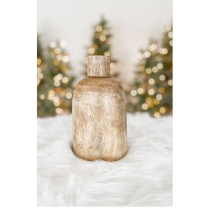 Jarrón de flores de madera de mango de suministro Indio para el hogar, cocina, oficina, precio de fábrica Interior decorativo, tema de vacaciones de Navidad - Product Image 1