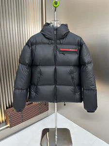 Stylish Unisex Cropped Puffer Jacket Hooded Design High Street Winter Warm Quilted Finish Bright Colours <b>Detachable</b> Hood Front - Product Image 4