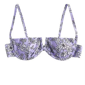 Nouvelle conception de bikini pour femmes écologique et imperméable, logo personnalisé OEM, ensembles de maillots de bain 2 pièces avec col en V - Product Image 5