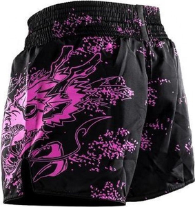 กางเกงขาสั้นมวยไทยขาสั้นออกกำลังกายพิมพ์โลโก้แบบกำหนดเองลาย3D ป้องกันริ้วรอยลูกไม้ขายส่งปากีสถาน - Product Image 2