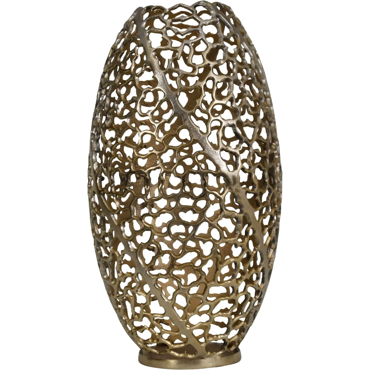 Moderne einfache kreative goldene Blumenvase Classic Home Wohnzimmer Dekoration Metall vase