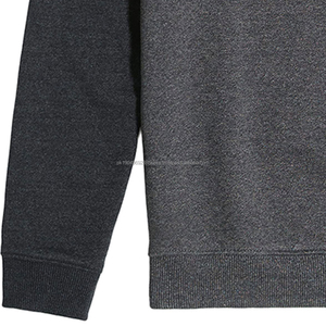 Sudadera térmica de alta calidad para hombre de tamaño personalizado 100% algodón Rib Crewneck Sudadera con capucha en blanco para hombre Sudadera con logotipo personalizado Servicio Oem - Product Image 6