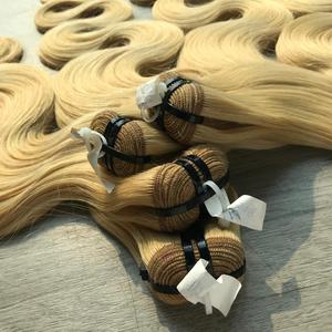 LINU Blonde Virgin Vietnamese Human Hair Extensions Wave Bundle with for Lace Base 250% Density Long Length 300gr for Women - Product Image 5