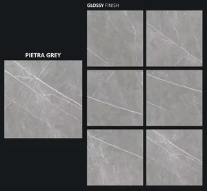 800x800mm Carreaux de sol en porcelaine de conception Pulpi Brown haute brillance Céramique émaillée brillante pour usage familial intérieur - Product Image 3