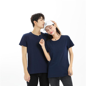 180gsm 95% Coton 5% Spandex Hommes Femmes T-shirts personnalisés unisexes Impression ou broderie OEM Logo T-shirt uni vierge pour hommes - Product Image 4