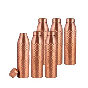 Drinkware Customized Copper <b>Metal</b> 1000ml Pure Copper <b>Water</b> <b>Bottle</b> Design for Gym Outdoor Activity Handmade No reviews yet - Product Image 4
