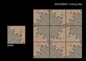 Baldosas de Porcelana para Exteriores 40x40 cm 400x400 mm 16x16 Pulgadas Acabado Mate de Alta Resistencia para Entradas de Vehículos y Estacionamientos - Product Image 3