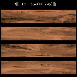 Carreaux de plancher en porcelaine imitation bois 1505 en 150x900 mm, surface mate avec impression numérique aspect bois véritable par Novac Ceramic - Product Image 2