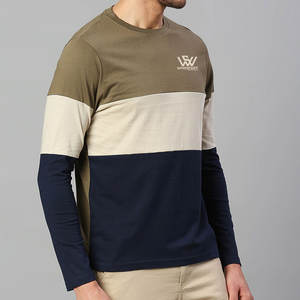 Camiseta de manga larga para hombre holgada de 100% algodón hecha a medida, diseña tu propia camiseta estampada para hombre - Product Image 3